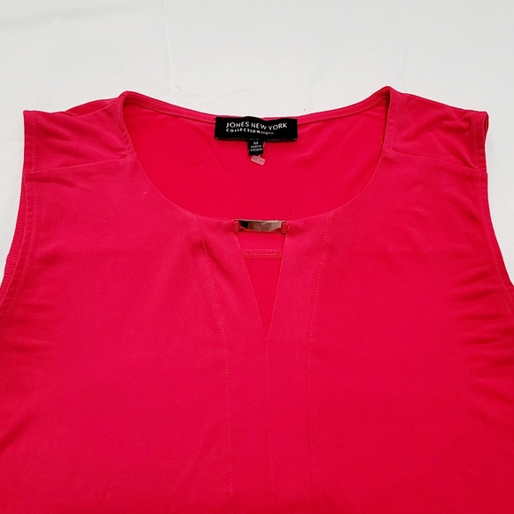 Jones New York sleeveless Red top Size medium - Picture 3 of 8
